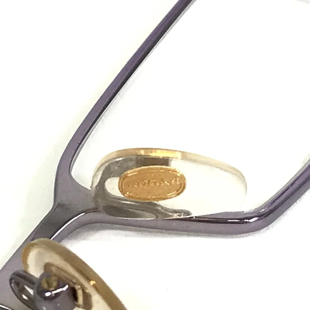 Augar Eyeglasses Frames FP112 BLANC Shiny Purple 22KT GP Gold Plated 49-18-130